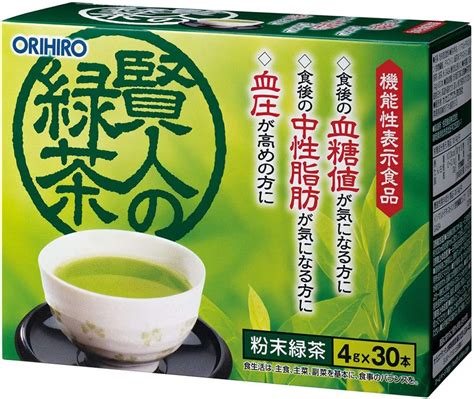 Amazon オリヒロ 賢人の緑茶 30本 機能性表示食品 Orihiroオリヒロ ドラッグストア