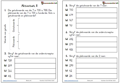 Graad 3 Wiskunde Aktiwiteitsboek Kwartaal 3 Classroom101