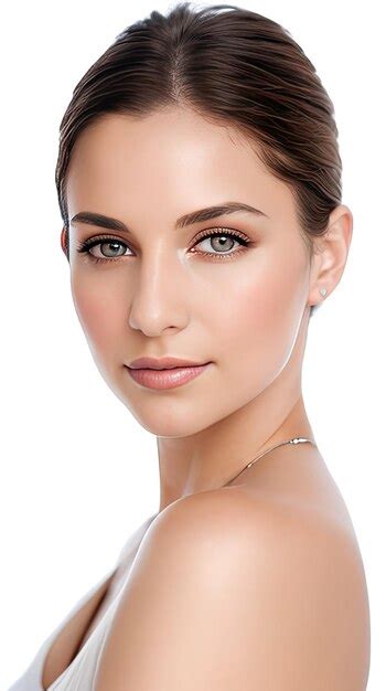 Premium Ai Image Beautiful Woman Face Portrait Of A Charming Flirty