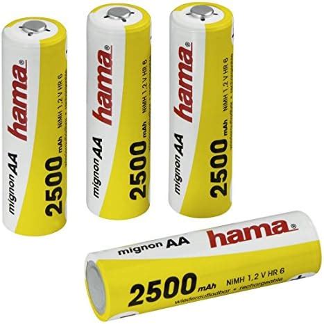 Hama Rechargeable Nihh Batteries N Quel E Hhidruro Met Lico