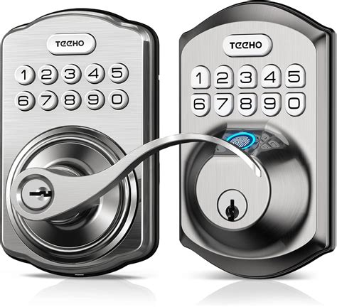 Teeho Keyless Entry Electronic Door Locks With Keypads Smart Deadbolt Lock Front Door Lock