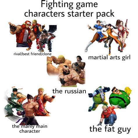 Fighting Game Characters Starter Pack R Starterpacks Starter Packs