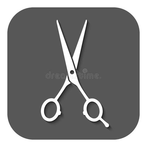 Licône De Ciseaux De Coiffure Symbole De Raseur Coiffeur Plat