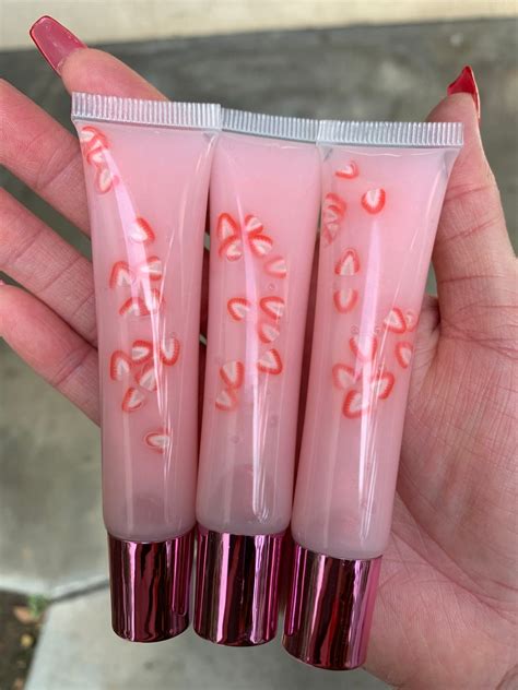 Strawberry Milk Lip Gloss Pink Drink Etsy