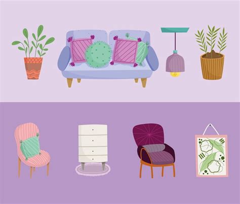 Premium Vector | Comfy home interior