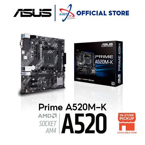 Asus Prime A520M K Amd Am4 เมนบอร ด Combo ATHLON 3000G RYZEN 3 3200G