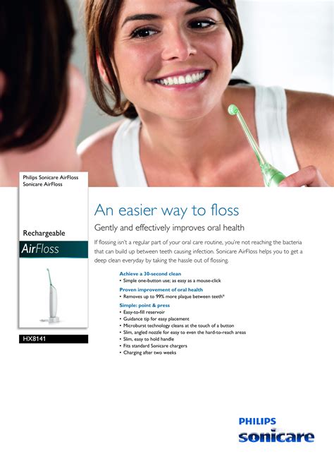 Philips Hx814102 Sonicare Airfloss Scheda Tecnica Hx8141 02 Pss