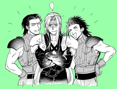 Sephiroth Zack Fair And Angeal Hewley Final Fantasy And 3 More