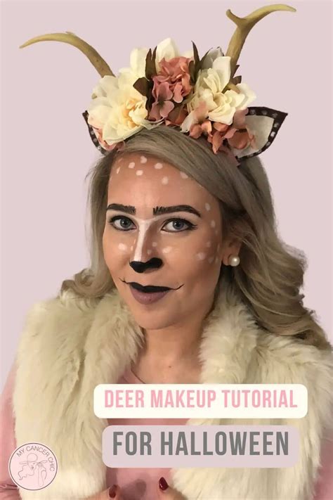 Deer Makeup For Halloween Diy Antler Tutorial Included