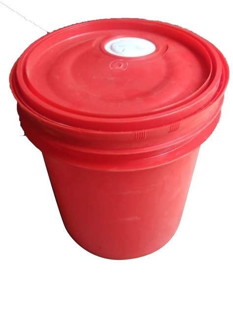 Plain 7 5 Liter Red HDPE Oil Bucket For Lubricant At Rs 115 Piece In