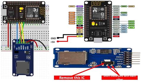 Interface Micro SD Card Module With ESP8266 NodeMCU