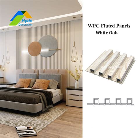 Interior Decoration Grille Wood Plastic Composite Wpc Wall Panel Fluted