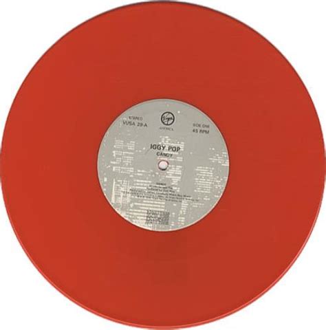 Iggy Pop Candy Red Vinyl Uk 10 Vinyl Single 10 Inch Record 13631