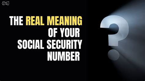 What Your Social Security Number Means Youtube