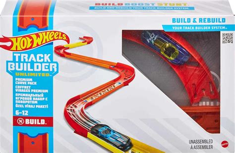 Hot Wheels Track Builder Unlimited Premium Curve Pack With Vehicle