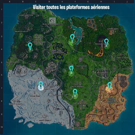 Fortnite Visiter Toutes Les Plateformes De Lévitation Défi Semaine 1