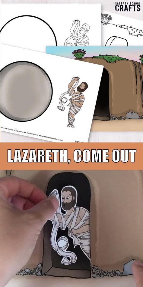 Lazarus Is Risen Easy Bible Crafts For Kids Bible Crafts Sunday