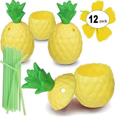 Hogue Ws Llc Plastic Pineapple Luau Cups Wsraws For Fun Hawaiian