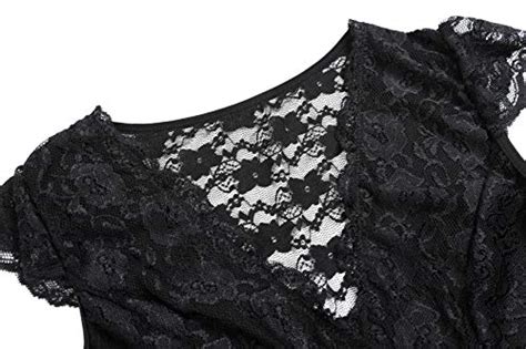 Women S Plus Size Lingerie Lace Babydoll Black Chemise Set Sleepwear R Black XL Pricepulse