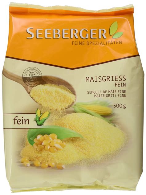 Seeberger Maisgrieß fein Polenta 9er Pack 9 x 500 g Packung