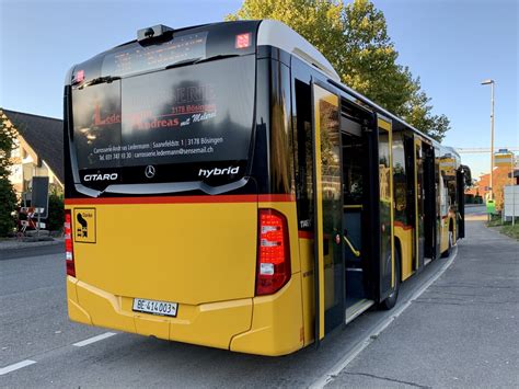 Heckansicht Des MB C2 Hybrid 11461 Der PostAuto Regie Laupen Am 24 9