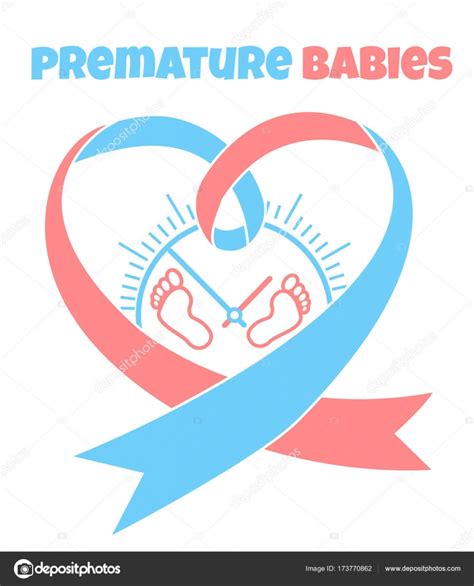 Premature Birth Awareness Ribbon Vector Art Stock Images Depositphotos