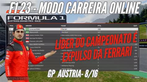 F1 23 GP Da AUSTRIA Modo Carreira Online 8 16 YouTube