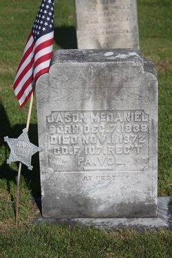 Jason McDaniel 1838 1872 Mémorial Find a Grave