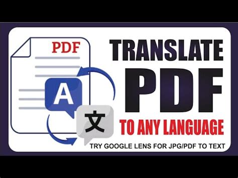 How To Translate Pdf To Different Language Translate Scanned And