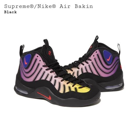 送料無料 23ss Supreme Nike Air Bakin Black us9 27cm 検 2023 シュプリーム ナイキ