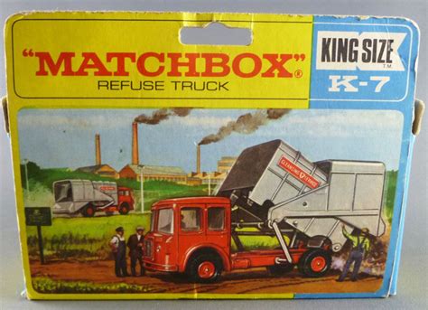 Lesney Matchbox King Size K Camion Poubelle Refuse Truck Neuf Boite