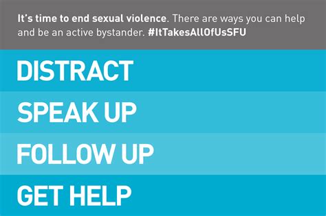 Active Bystander Intervention Sexual Violence Support And Prevention Office Simon Fraser