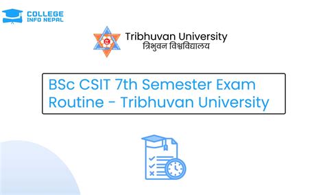 BSc CSIT 7th Semester Exam Routine 2081 Tribhuvan University