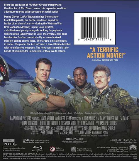 Flight Of The Intruder Blu Ray Danny Glover Willem Dafoe Bob Bergen