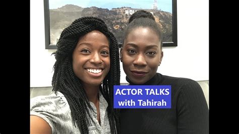 ACTOR TALKS 28 Tahirah Nyanin YouTube