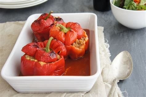 Stuffed Capsicums with Beef recipe | Australia's Best Recipes