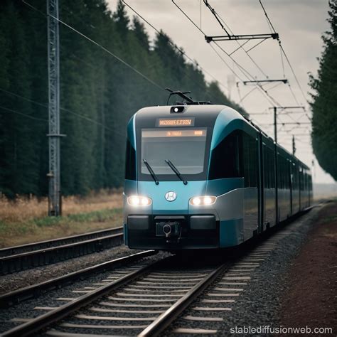 Hydrogen Powered Rail Transportation Stable Diffusion Online