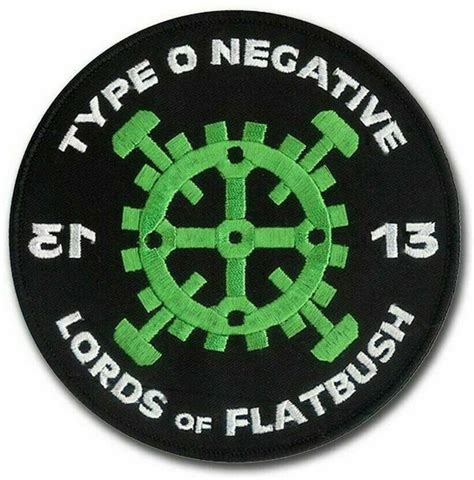 Type O Negative Patch Inch Lords Of Flatbush Embroidered Etsy