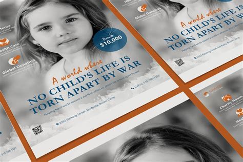 Charity Ngo Non Profit Poster Psd Template Design Template Place