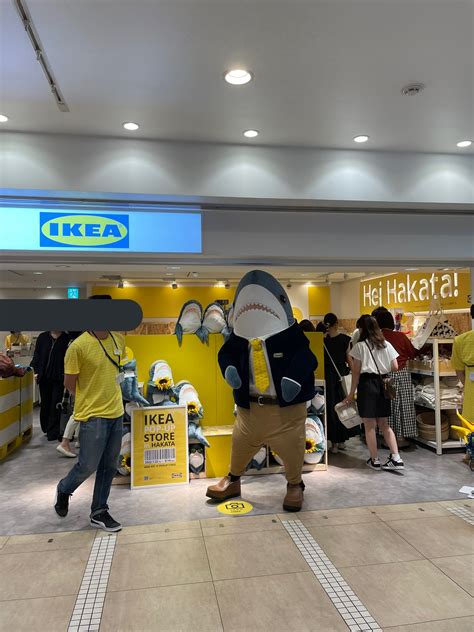 IKEA's Shark Mascot Wears Fancy Suit While Selling Naked BLÅHAJs To Customers In Japan