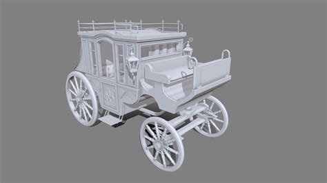 Royal Carriage 3d Model By El [a06c280] Sketchfab