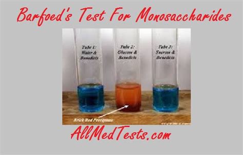 Barfoed’s Test For The Detection Of Monosaccharide