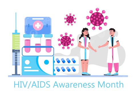 12월 Hiv 및 에이즈 인식의 달 벡터 확대 의료 Png 일러스트 및 벡터 에 대한 무료 다운로드 Pngtree