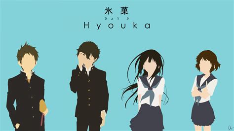 Wallpaper Illustration Anime Cartoon Hyouka Chitanda Eru Oreki Houtarou Ibara Mayaka