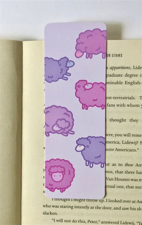 Sheep Bookmarks Bookmark Gift Pastel Bookmarks Books - Etsy UK | Book ...