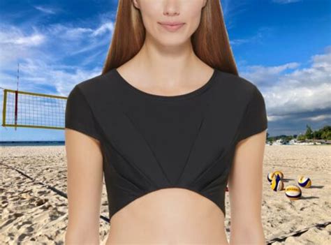 MSRP 78 Dkny Womens Cropped Beach Bikini And Play Top Black Size