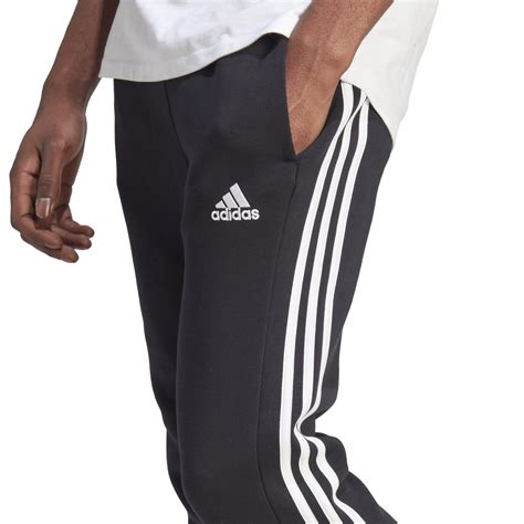 Adidas Essentials Fleece Tapered Cuff 3 Stripes Joggers M Closed