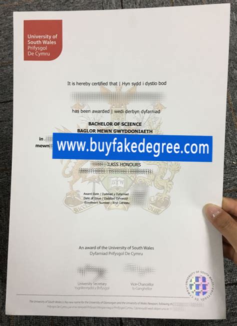 Pick University Of South Wales Fake Degree Buy Fake Diploma Online