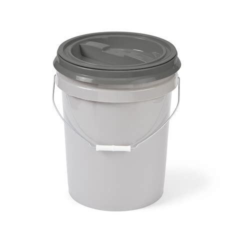 United Solutions 5 Gallon White Plastic Bucket Lid In The Bucket