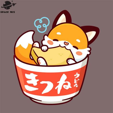 Kitsune Udon Kawaii Png Design Inspire Uplift
